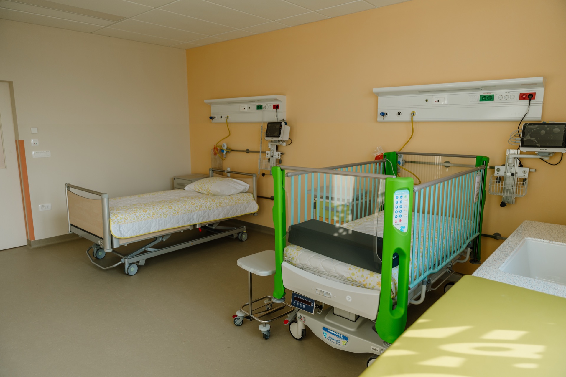 A pediatric patient room