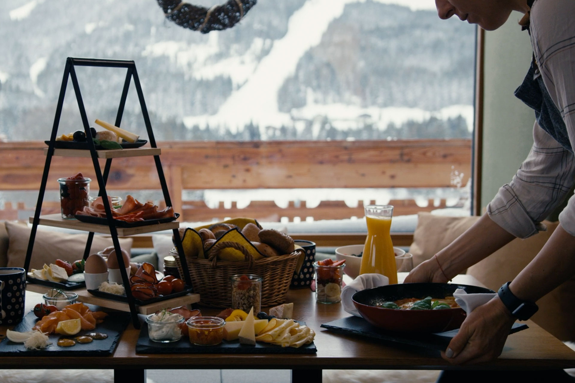Alpine hotel interior detail