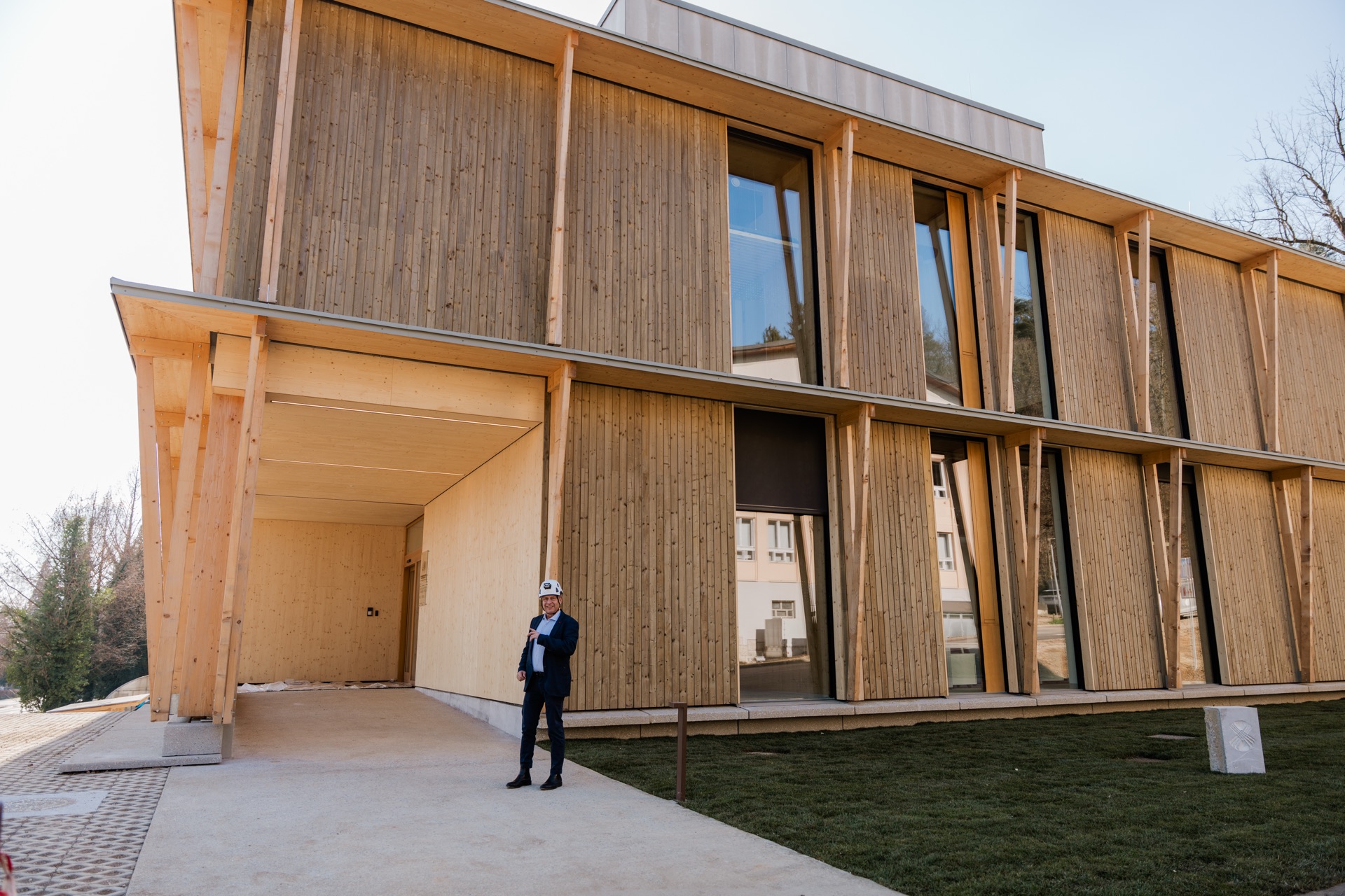 Timber research building detail